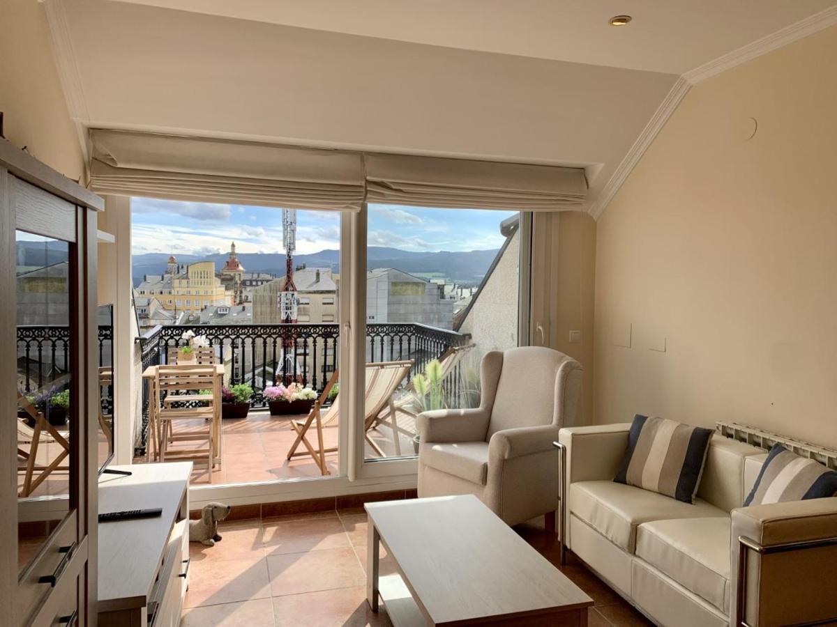 Moderno Piso Con La Mejor Terraza De Ribadeo Y Vistas Maravillosas Luaran gambar